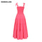 2022 New Fashion slip Dresses Rose Red Sexy Party Wear Woman's Dresses